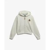 Superdry Country Club Zip Hoodie Dames Off White Katoen/Polyester Maat 12