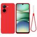 Xiaomi Coque Xiaomi Poco C81x en silicone liquide avec dragonne - Rouge
