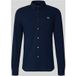 Lacoste Slim Fit Overhemd donkerblauw, Effen
