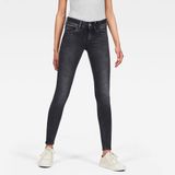 G-star Lynn Mid Waist Super Skinny Spijkerbroek Grijs