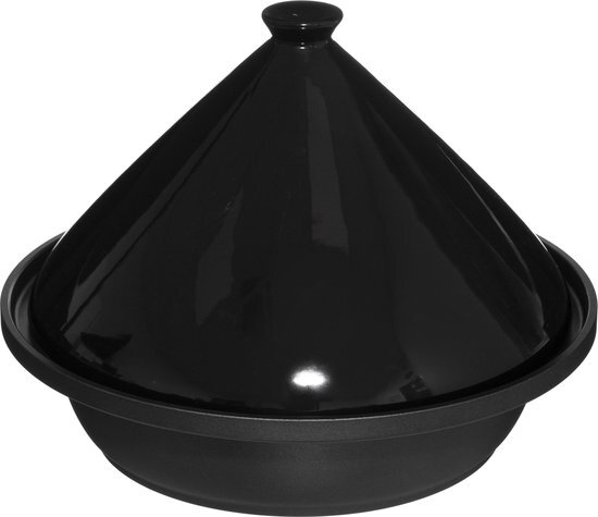 5five 5Five Keramische tajine schaal - 30 cm - Zwart - Geschikt voor inductie