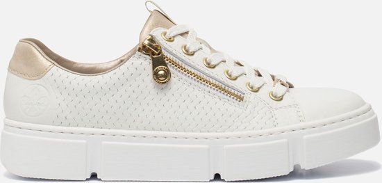 Rieker Sneakers Dames Wit Maat 36 - 101289 - Lente/Zomer 2022