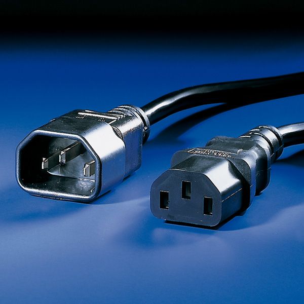 Value stroomverlengkabel 3m - Zwart