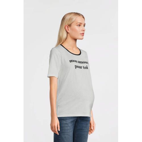 LOVE2WAIT zwangerschaps T-shirt wit