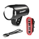Energizer Oplaadbaar fietslicht, voorlicht en achterlicht voor nachtritten, 2 stuks