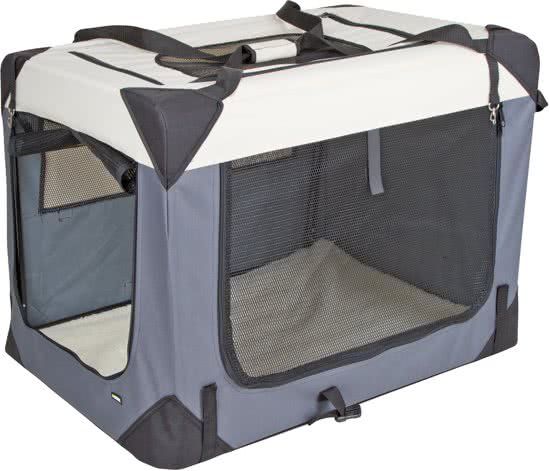 Kerbl Transportbox Journey - 91 cm x 63.5 cm x 63.5 cm - grijs/beige