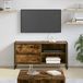 Maison Exclusive - Meuble TV : 100 x 36 x 49,5 cm, fabriqué en panneau de fibres de bois chêne fumé