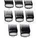 Phonillico® Peignes pour sabot compatible avec tondeuse Wahl - Sabot cheveux barbe clip métallique 8 longueurs de coupe 1,5-3-4,5-6-10-13-19-25mm