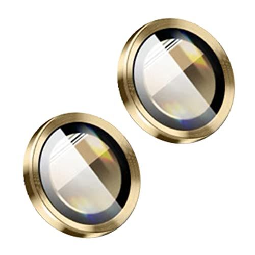 tinysiry Telefoon Lens Beschermhoes voor iPhone 14/14 Plus - Golden - Gehard Glas