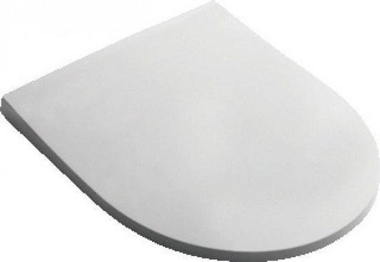 Pressalit 300 Slim 1014 - D-vormige toiletzitting - Wit - Kunststof - Soft-close