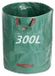 Unyqoos® Sac de jardin 300 litres – réutilisable, fabriqué en polypropylène résistant, doté de 4 poignées de transport renforcées et doublement cousues, pliable, anneau flexible maintient le sac ouvert