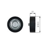 T36458 Gates T36458 geleiderrol, V-riem