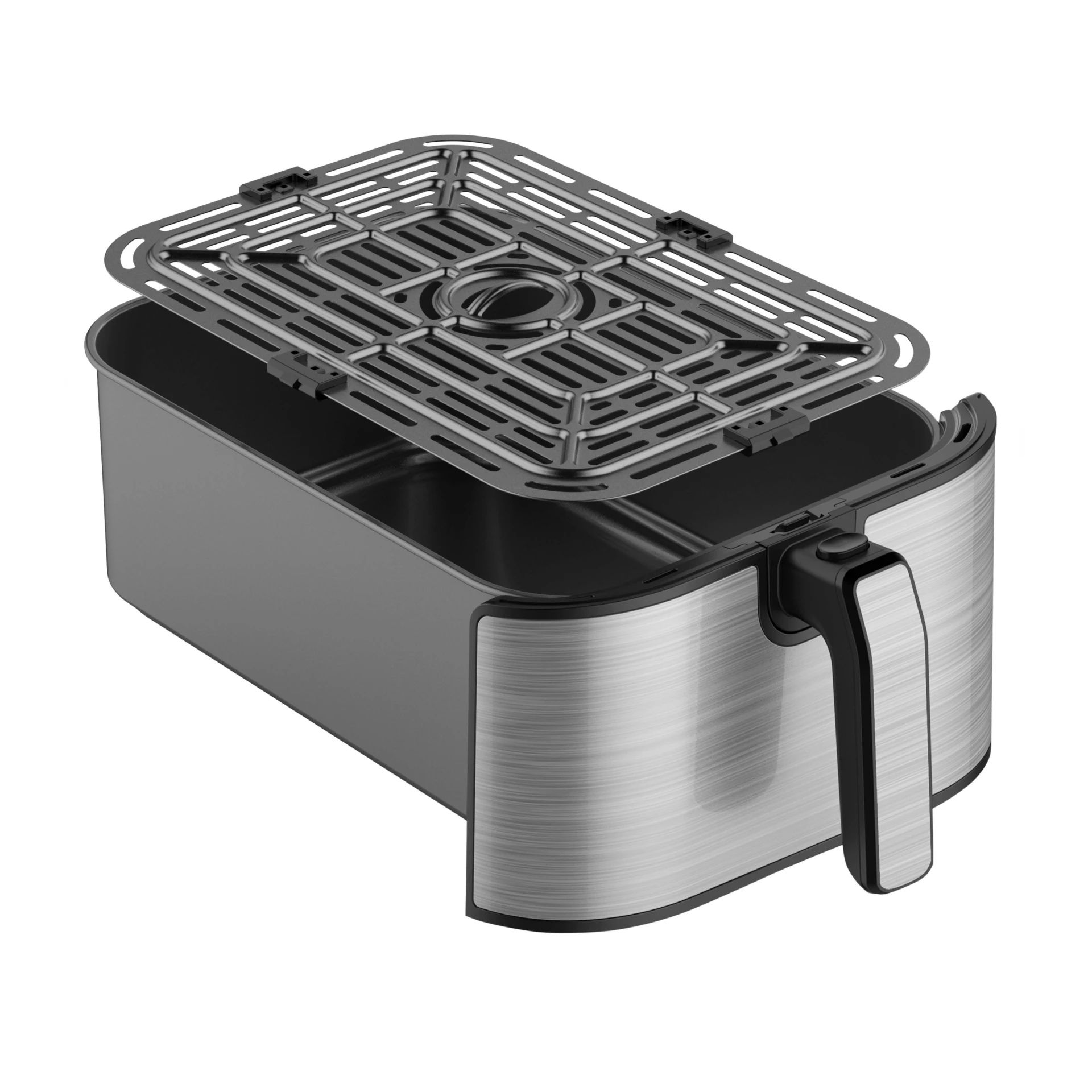 Inventum GF801HLDB XL Airfryer - 8 liter - Zwart/RVS