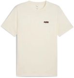 Puma Ess 2 Color Small Nº1 Logo T-shirt Met Korte Mouwen Beige S