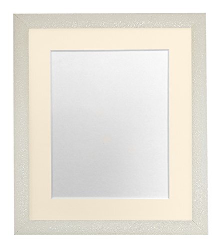 FRAMES BY POST FRAMES DOOR POST Glitz Cream Foto Frame met Ivoor Mount 45 x 30 cm Beeldgrootte 14 x 8 Inch Kunststof Glas