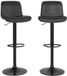 StarTech Barkrukken - Set van 2, draaibare barkrukken - Hoogte verstelbaar van 61 tot 81 cm - Ergonomische bekleding van Polyurethanleer - Metalen frame - Voetsteun - Gemakkelijk schoon te maken