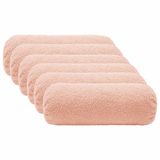vidaXL Kussensloop - 6 stuks - HEERLEN - Roze - Ø 15 x 40 cm - Bouclé