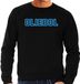 Bellatio Decorations Pull de Noël moche pour hommes - oliebol - bleu - oliebollen - nouvel an XL