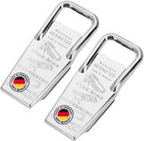 Westmark 2x Flesopener en -dop, voor schroefdoppen, 3-in-1, staal/rubber, 8,6 x 3,7 x 1,5 cm, Hermetus, zilver/rood, 618322E3