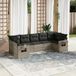 Maison Exclusive - Ensemble de jardin pour extérieur, 7 pièces, avec coussins, en polyrotin gris clair
