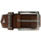 Ceinture réglable et non réversible H35 Homme brun réglable avec boucle métallique