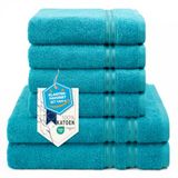 Hammetex Handdoekenset 6-delig, 2 Badhanddoek 70x140 + 4 Handdoek 50x100 cm