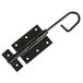 Amig - Opbouwgrendel - Deurslot - Robuust poortslot - Staal - Kleur: Zwart - 200 x 80 x Ø5,5 mm - Inclusief schroeven