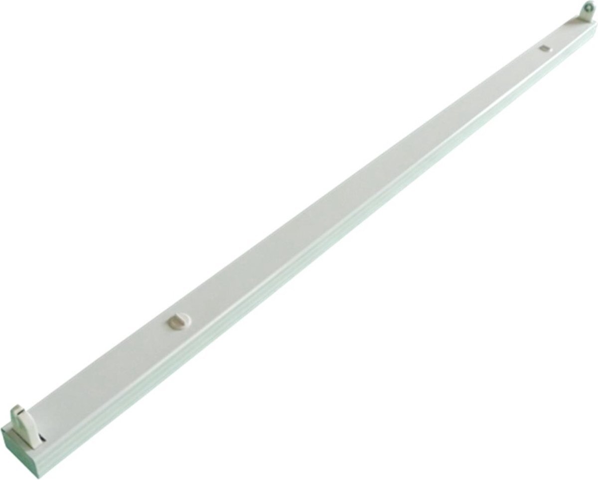 Aigostar LED TL armatuur - 120cm wit aluminium - voor een enkel LED TL buis