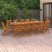 Prolenta Maison Exclusive Tuinset, 13-delig, 280x90x75 cm, massief acaciahout