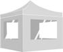 vidaXL Partytent Inklapbaar met Wanden 2x2 m Aluminium Wit