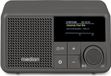 MEDION Mini Radio, DAB+/FM, Bluetooth, 2W RMS, résistant aux éclaboussures (IPX1), 6,5 heures d'autonomie de la pile, gris