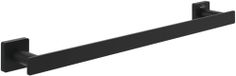 Villeroy & Boch Elements - Striking handdoekhouder, handdoekhouder badkamer voor wandmontage, handdoekstang van messing, hoekig, lengte 495 mm, matzwart