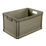 keeeper robert Stevige transportbak, 64 l, 60 x 40 x 32 cm, maximaal draagvermogen van 60 kg, zuurbestendig en voedselveilig, olijfgroen