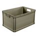 keeeper robert Stevige transportbak, 64 l, 60 x 40 x 32 cm, maximaal draagvermogen van 60 kg, zuurbestendig en voedselveilig, olijfgroen