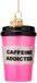 Vondels Glazen Kerstbal - Koffiebeker 11cm Roze