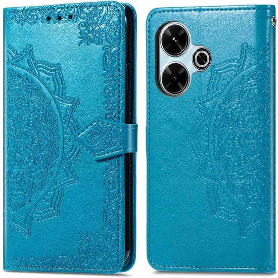 imoshion Mandala Bookcase voor de Xiaomi Redmi 13 (4G) - Turquoise
