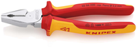 Knipex Pince universelle isolée | Poignées multi-composants | Testée VDE | Chromée | Longueur 200 mm - 02 06 200 SB