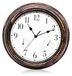 Horloge de jardin résistant aux intempéries - Avec thermomètre et hygromètre - Étanche - Pour intérieur et extérieur