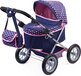 Bayer Design Poppenwagen Trendy - Blauw en Roze - Wandelwagen voor Babypoppen - 3+ jaar