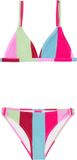 Protest Prtabby Jr – Triangel bikini set Meisjes – Gestreept – Loud Pink – Maat 104
