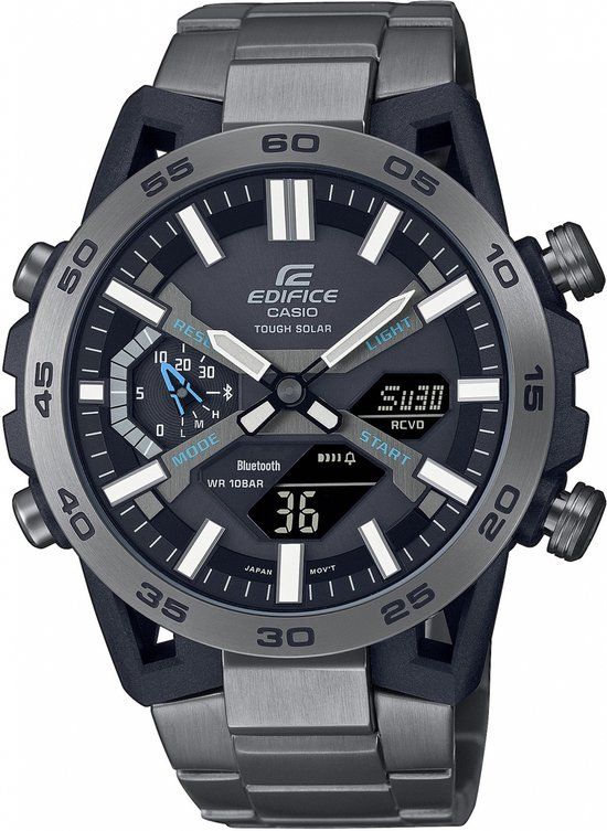 Casio Edifice ECB-2000DC-1AEF Herenhorloge 51 mm - Grijs