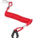 ZenithVibe Câble de rappel pour coupe-circuit - Lanière pour hors-bord et bateaux - Noir, Rouge