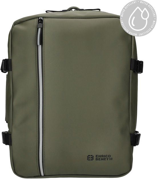 Enrico Benetti Bergen Waterproof Underseater 30x20x40cm - Cabin Rugzak - 17 inch laptop, 24L - 56004 - Olijf