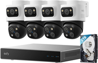Eufy PoE NVR Security System S4 Max - 16 MP Triple Lens Bullet-PTZ Cam - 360° PTZ - 8x Zoom - 2TB HD
