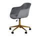 Jahnke Kantoorstoel Shell Worx Fluwelen Palladium/GOUDKLEUREN