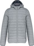 Kariban Outdoorjas 'Lightweight Hood Padded' Marl Silver - 3XL