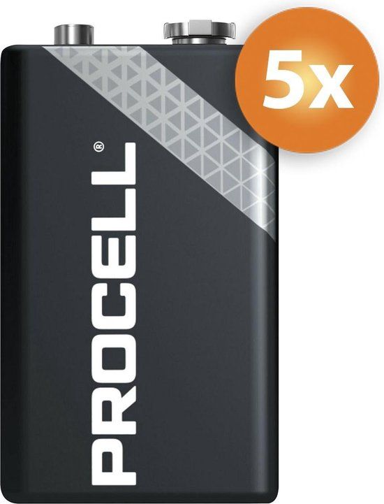 Procell 9V Alkaline Batterijen - 5 Stuks