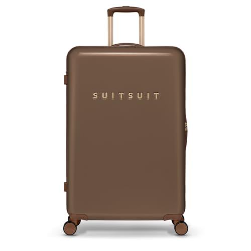 SUITSUIT Fab Seventies Cocoa Brown Reiskoffer 76cm - Hardcase, TSA Cijferslot, 94L