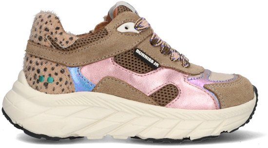 BunniesJR Meisjes Lage Sneakers Roze Leer Veters