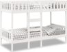 Maison Exclusive - Hemelbed, wit, 90 x 190 cm, massief grenenhout